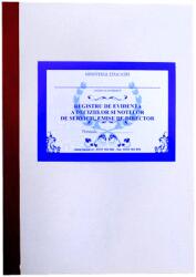 Intern Registru evidență decizii și note de serviciu A4 200 pagini copertă carton gros (SS11)