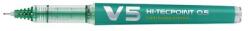 Pilot Set 10 rollere Pilot V5 Hi-tecpoint diverse culori 0.5 mm cu capcacverde (PBXC-V5-G-BG-P)