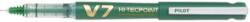 Pilot Set 10 rollere cu cerneala Pilot V7 Hi-Tecpoint 0.7 mm cu capac verde (PBXC-V7-G-BG-P)