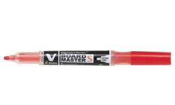 Pilot Set 10 markere pentru tablă Pilot Vboard Master S Plus diverse culori 1.3 mm vârf rotund rosu (PWBMA-VS-EFR-BG-P)