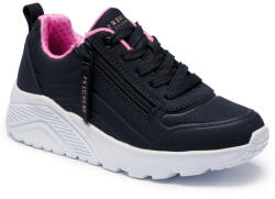 Skechers Uno Lite Easy ZIP lányka - női fűzős sneaker cipő 310387L-BKRG