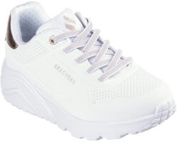 Skechers Uno Lite Metallic Mode lányka - női fűzős sneaker cipő 310384L-WHT