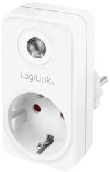 LogiLink Prelungitor ADAPTOR LOGILINK, senzor lumina zi/noapte, indicator LED, Schuko x 1, IP20, 230 V/16 A, 50 Hz, max. 3600 W (max 1000 W pentru lampa halogen), alb "PA0263" (include TV 0.18lei) (PA0263)