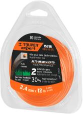 Truper EXPERT HDU-12-95 fűkasza damil, négyszög, 2, 4mm/12m (T15958)