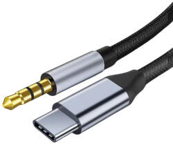  TYPE-C/AUX kábel 3, 5 mm ? 1 méter hosszú sztereó hangátvitelhez
