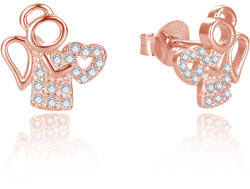 Beneto Gyengéd bronz angyal fülbevaló AGUP2666-ROSE