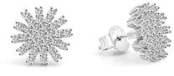 Beneto Ragyogó ezüst fülbevalók Hópehely AGUP2723