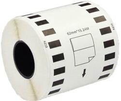 Compatibil Brother DK-22212, 62mm x 15, 24m, plastic, alb, rola etichete compatibil (DK22212)
