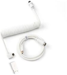 KEYCHRON CAB-9 Coiled Aviator 1, 36m USB-C - USB-C M/M fehér adatkábel (CAB-9)