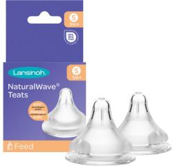 Lansinoh NaturalWave tetină pentru biberon Slow 2 buc