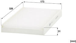 Mann-filter Utastér - Kabin szűrő Mann Filter CU 3139 (CU3139)