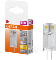 OSRAM tűlábas G4 LED 0, 6W, 55 lm, 2700 K, melegfehér, alumínium, műanyag-5 W izzó helyett - Special Pin Clear (4099854061974)