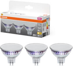 OSRAM GU5.3 LED 5, 3W, 630 lm, 2700 K, melegfehér, áttetsző üveg-50 W izzó helyett, 3 darabos, 3 darabos - Star Spot MR16 (4099854459559)