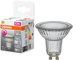 OSRAM GU10 LED 6, 9W, 650 lm, 4000 K, hidegfehér, dimmelhető, áttetsző üveg-50 W izzó helyett - Superstar Spot PAR16 (4099854456992)