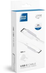 Blue Star Type-C USB kábel Type C - Type C PD 3A 1, 2 m fehér