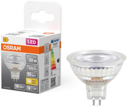 OSRAM GU5.3 LED 2W, 210 lm, 2700 K, melegfehér, 120°, áttetsző üveg-20 W izzó helyett - Star Spot MR16 (4099854458361)