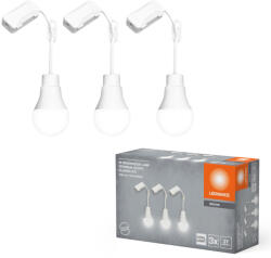 OSRAM kötődobozos lámpa E27 LED fényforrással felújításokhoz 10W, 1055 lm, 4000 K, hidegfehér, opál, 3 darabos - Renovation CLA75 TB (4058075845947)