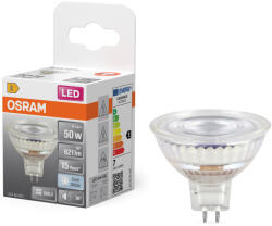 OSRAM GU5.3 LED 6, 1W, 621 lm, 4000 K, hidegfehér, áttetsző üveg-50 W izzó helyett - Star Spot MR16 (4099854458446)