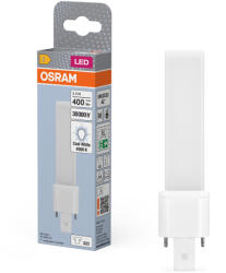 OSRAM G23 csapos LED fénycső 3, 5W, 400 lm, 4000 K, hidegfehér, fehér műanyag-8 W fénycső helyett Dulux S7 EM 3.5W (4058075823556)