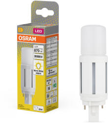 OSRAM G24d csapos LED fénycső 7, 5W, 870 lm, 3000 K, melegfehér, fehér műanyag-18 W fénycső helyett Dulux D18 VT EM (4058075824539)