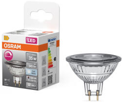 OSRAM GU5.3 LED 3, 4W, 345 lm, 4000 K, hidegfehér, dimmelhető, áttetsző üveg-35 W izzó helyett - Star Spot MR16 (4099854456879)