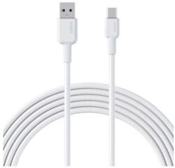 AUKEY Cablu alimentare si date Aukey LLTSN1041441, USB Type-C (T) la USB Type-A (T), 1.8m, 480 Mbps, 60W (Alb) (LLTSN1041441)