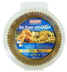 Mazzini Sütőpapír, szilikonos, Air Fryer készülékhez, kerek, 16 cm, 50 db, 'Premium' (KHK1004) (KHK1004)