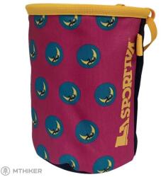 La Sportiva Climbing On The Moon Chalk Bag, fucsia/giallo