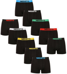 Nedeto Férfi Boxeralsó - 10 db, Fekete, XL Méret