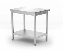 HENDI Budget Line Rozsdamentes Munkaasztal Polccal - 800x600 mm