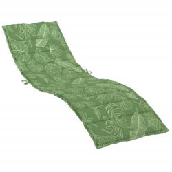 vidaXL levélmintás oxford-szövet napozóágypárna 0.85 kg 361403 (361403VidaXL)