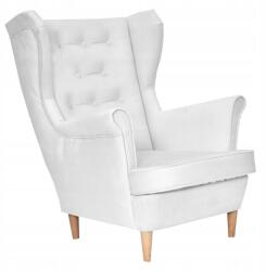  Carol Duo Family Furniture szárnyas hintaszék, sárga és fekete kockás, kéttónusú