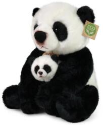 Rappa Plüss panda kölyökkel 27 cm KÖRNYEZETBARÁT (RP991521)