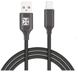 Lightning adat-és töltőkábel DC10, Lightning/USB csatlakozó, hangra bekapcsoló villogó fénnyel, 2A gyors töltés, 1 méter, fekete (DC10M)