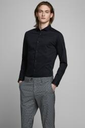 JACK & JONES Jack & Jones, Panama extra szűk fazonú ing, Fekete, L (12097662-BLACK-SUPER-SLIM-L)