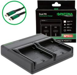 Patona Incarcator Patona Premium Dual PD Performance pentru Sony NP-FM50 cu intrare/iesire USB-C Incarcator baterii