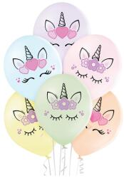 Belbal Unikornis fejek pasztell léggömb csomag, 30 cm - 6 db (BRN_5000589) - jatekbolt