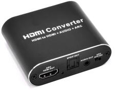 Thunder Germany Thunder ADC-101, HDMI audio leválasztó, digitális-analóg adapter + ARC (fém ház) (501-C1001)