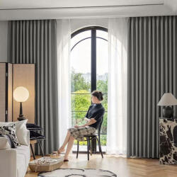 4-Home ARÔME HOME Sötétítő függöny, bézs-szürke, 135 x245 cm