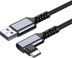 Thunder Germany UVR-050 (USB-A - USB-C könyökcsatlakozó) Oculus Link VR kábel (5m)