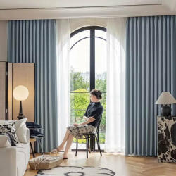 4-Home ARÔME HOME Sötétítő függöny, kék-szürke, 135 x 245cm
