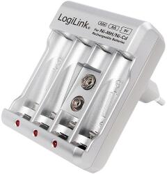 LogiLink Battery Charger, 4x AA or 4x AAA and 1x 9V battery (PA0168)