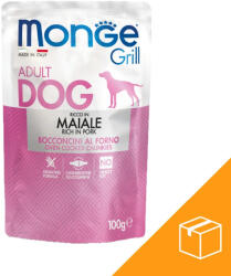 Monge Grill Adult Alutasakos Kutyaeledel (Sertés) - 24x100 g