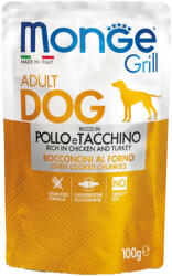 Monge Grill Adult Alutasakos Kutyaeledel (Csirke és Pulyka) - 100 g