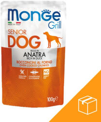 Monge Grill Senior Alutasakos Kutyaeledel (Kacsa) - 24x100 g