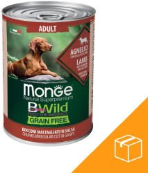 Monge BWild Adult Gabonamentes Konzerv Kutyáknak (Bárány, Sütőtök és Cukkini) - 24x400 g
