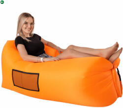  Felfújható babzsák/lazy bag, narancssárga, LEBAG