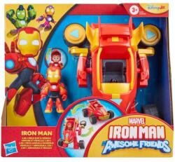 Hasbro Marvel: Iron Man 2 în 1 - Set cu mașină Mech Iron Man și figurine - Hasbro (G1258/G1474) Figurina