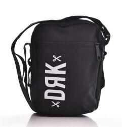 Dorko fekete / fehér feliratos textil válltáska da2018-0001
