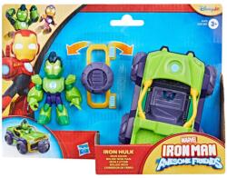 Hasbro Marvel Omul de Fier și Super Prietenii - Set vehicul și figură: Iron Hulk - Hasbro (G1257/G1472) Figurina